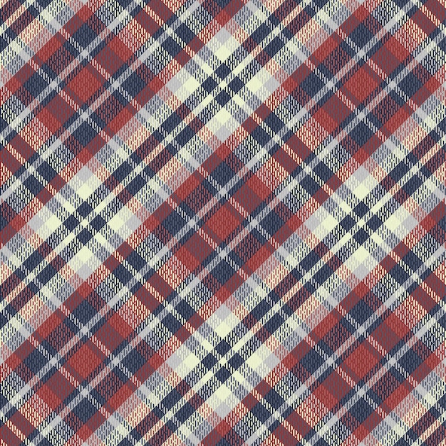 Seamless tartan plaid pattern background with vintage color vector illustration