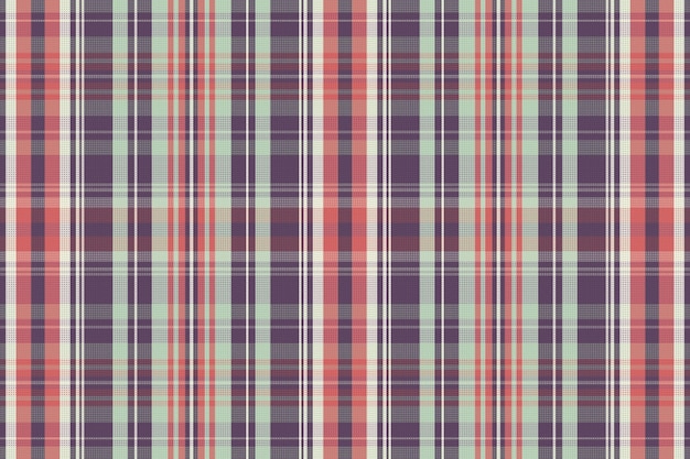 Seamless tartan plaid pattern background with vintage color Vector illustration