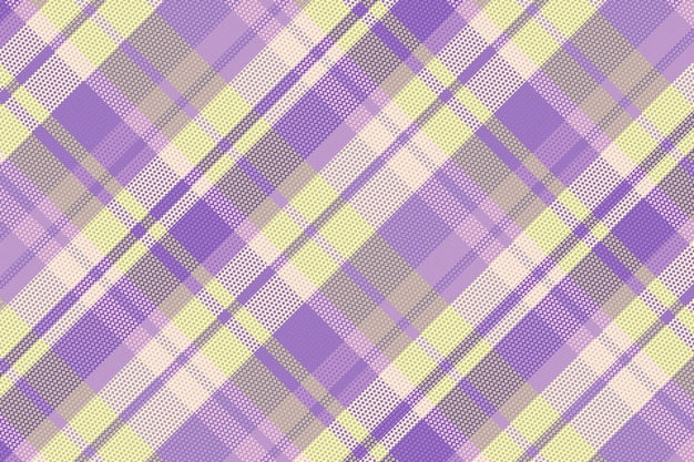 Seamless tartan plaid pattern with texture and pastel color vector illustration