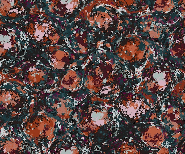 Seamless terracotta color marbling pattern texture design vector.