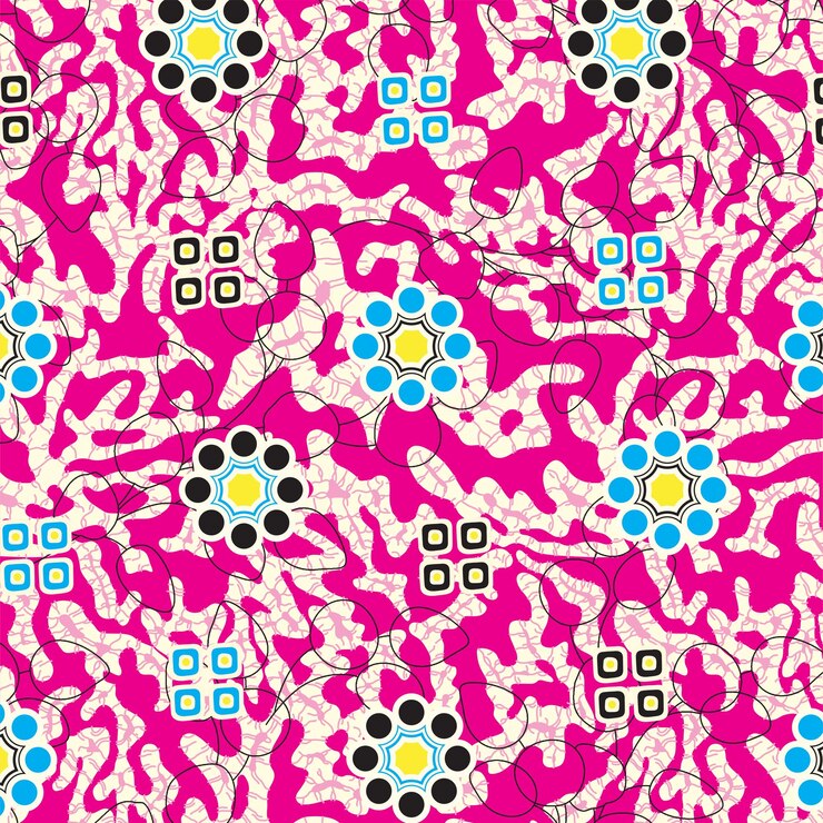 Vector seamless a textile print pattern background