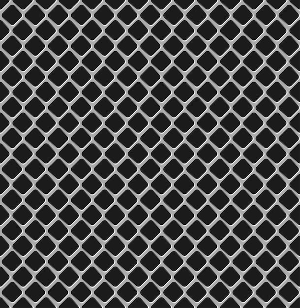 Vector seamless texture of metal grille.