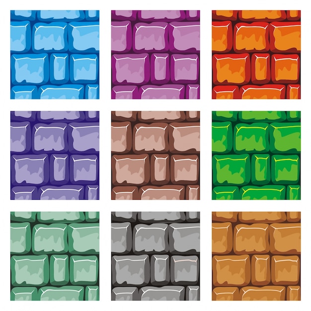 Vector seamless texture pattern of wall brick