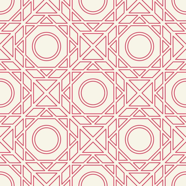 Бесшовная текстура с арабским геометрическим орнаментом