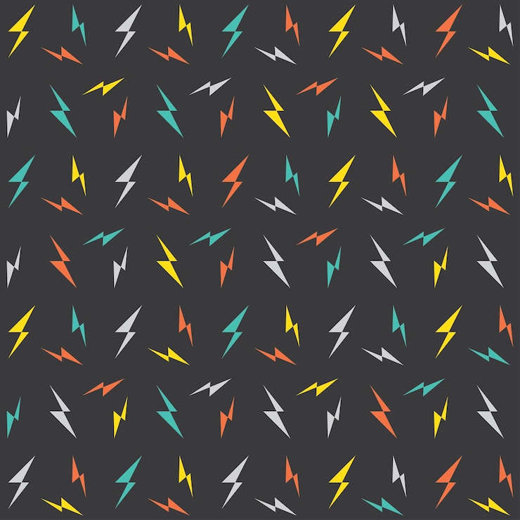 Vector seamless thunderstorm background vector element design template