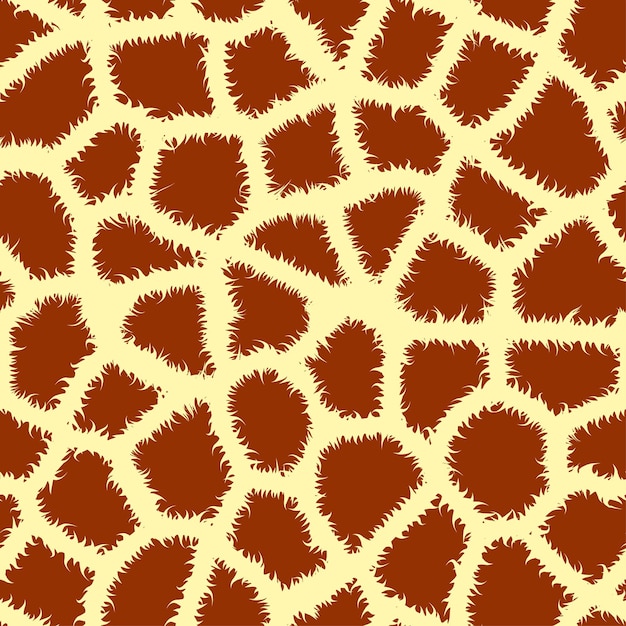 Seamless tiling animal print giraffe, vector illustration