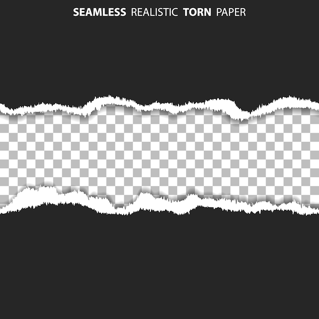 Seamless torn hole on paper