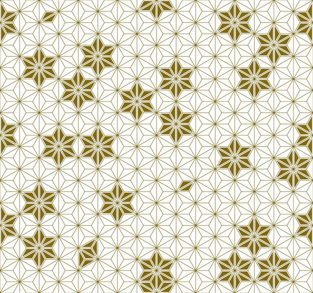 Seamless traditional japanese ornament kumiko.golden color lines.
