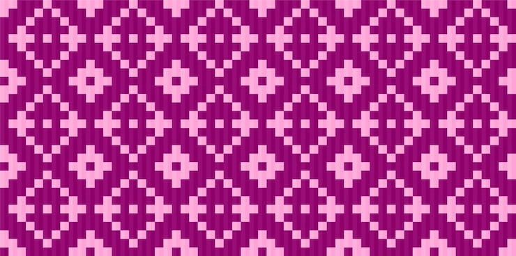 Vector seamless traditional woven pattern called anyaman