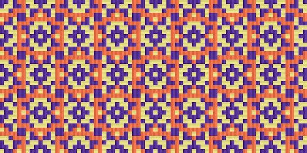 Seamless traditional woven pattern called Anyaman