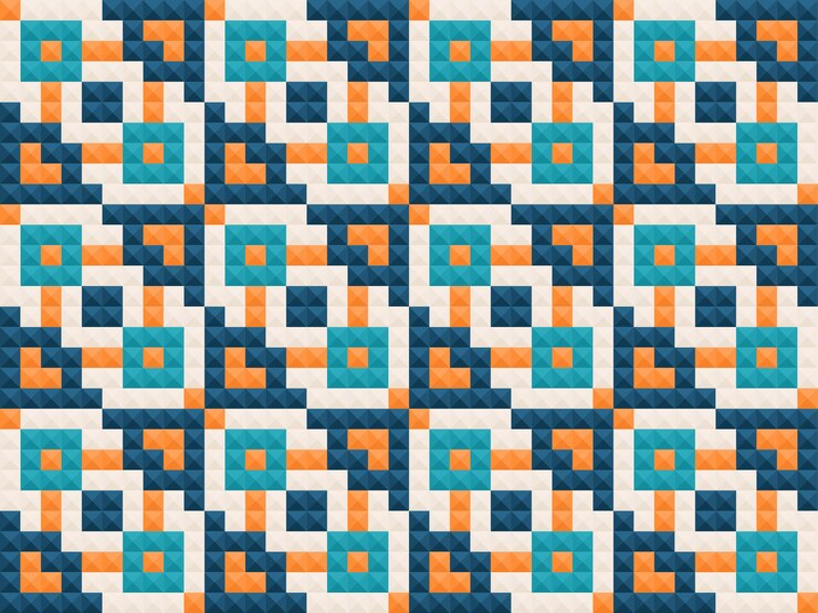 Vector seamless traditional woven pattern called anyaman
