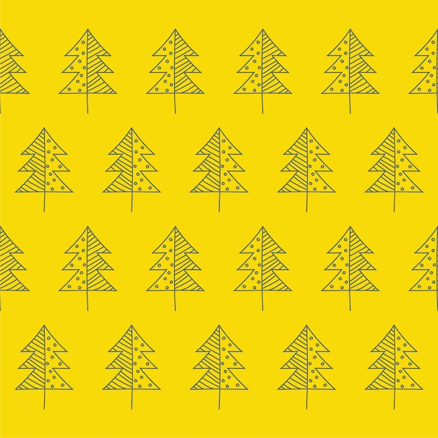 Vector seamless tree background