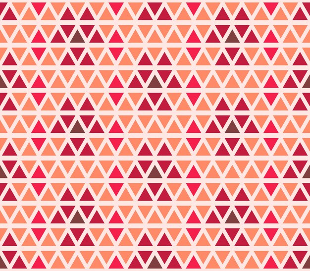 Seamless triangle geometric pattern. Retro ornament for textile and print.