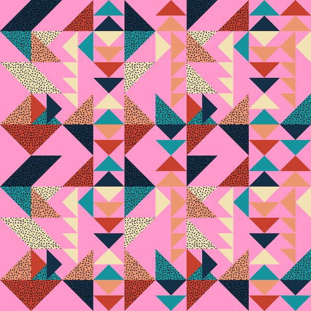 Vector seamless triangle pattern abstract background