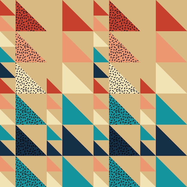 Vector seamless triangle pattern abstract background