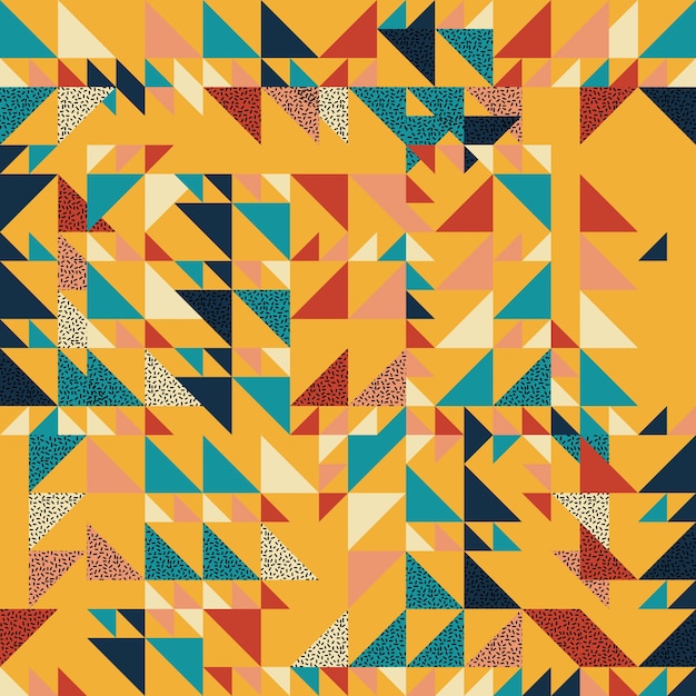 Vector seamless triangle pattern abstract background