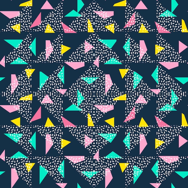 Vector seamless triangle pattern abstract background