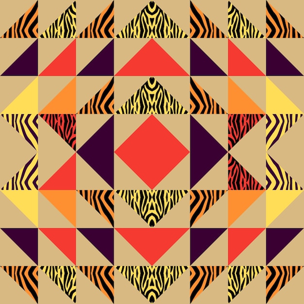 Vector seamless triangle pattern abstract background