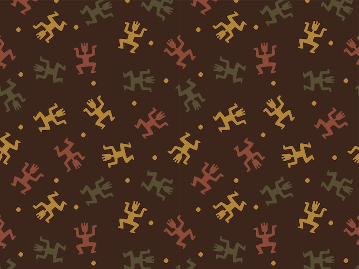 Vector seamless tribal art pattern ethnic and geometric design