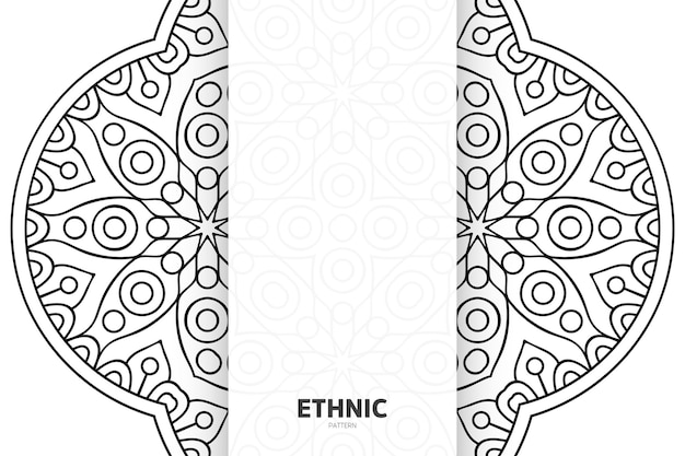 Seamless tribal texture geometric design hand draw