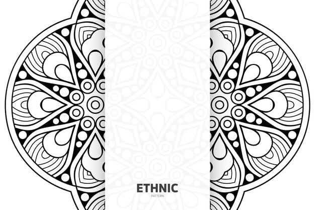 Seamless tribal texture geometric design hand draw