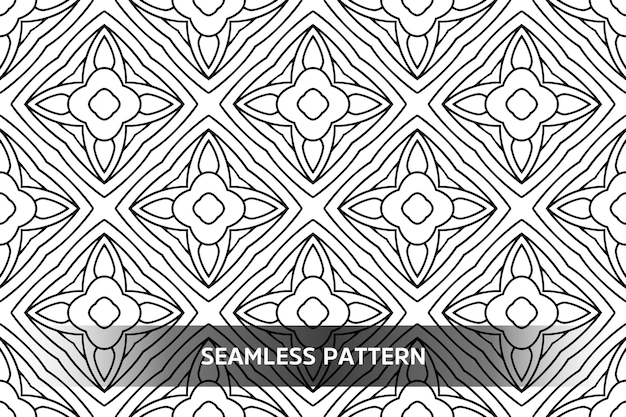 Seamless tribal texture geometric design hand draw