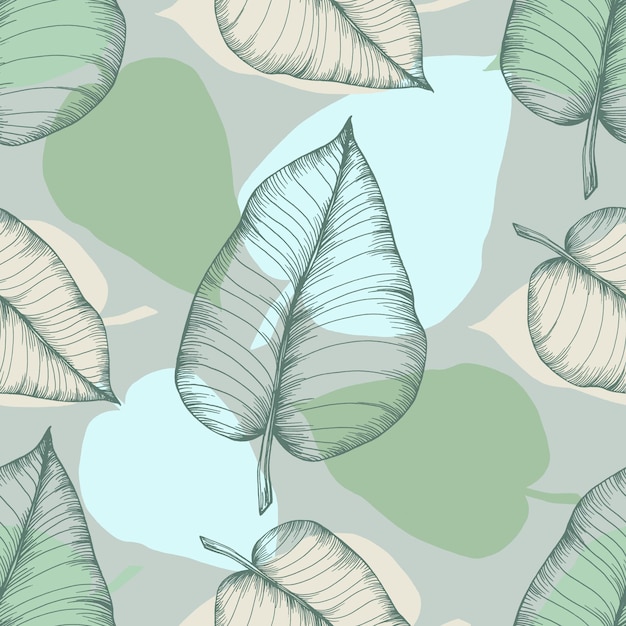 Seamless tropical pattern