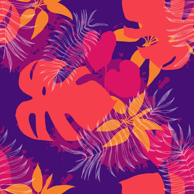 Seamless tropical pattern