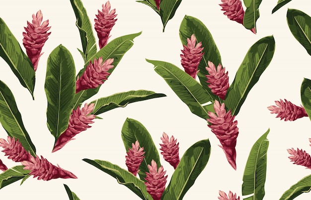 Seamless tropical pattern