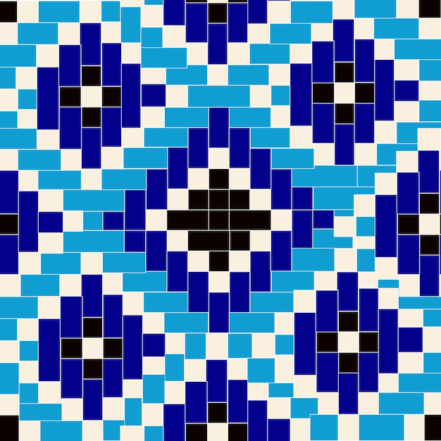 ベクトル 美しいデザインのサマルカンドの装飾品を作成するためのシームレスなトゥルクアズ カラー パターン