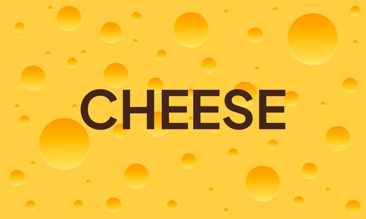 Vector seamless vector background texture of cheese cheese pattern