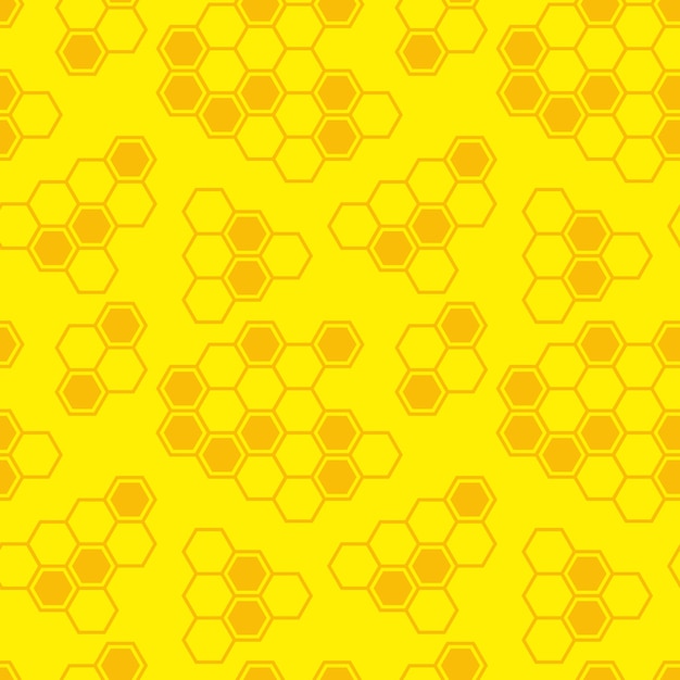 Seamless vector background with honeycombs