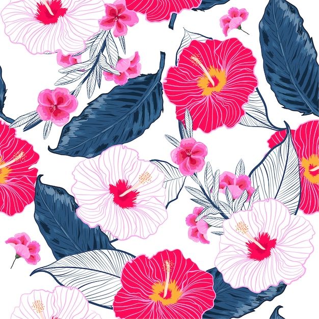 seamless vector floral pattern