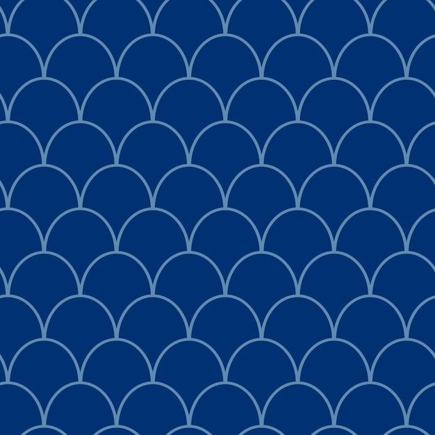 和風のシームレスなベクトルの幾何学模様壁紙チラシ用の青い線画のモダンなイラストは、バナーのミニマルな装飾の背景をカバーしています