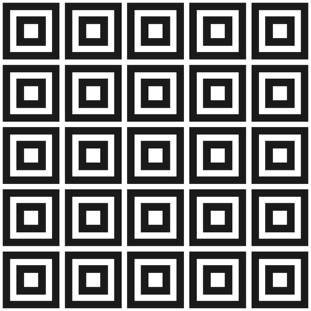 Seamless vector geometric stock pattern of squares of different sizes