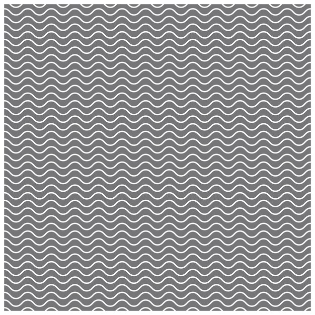 Seamless vector pattern, background. Abstract, white waves on a gray background.