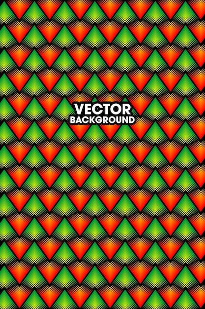 Vector seamless vector red and green background