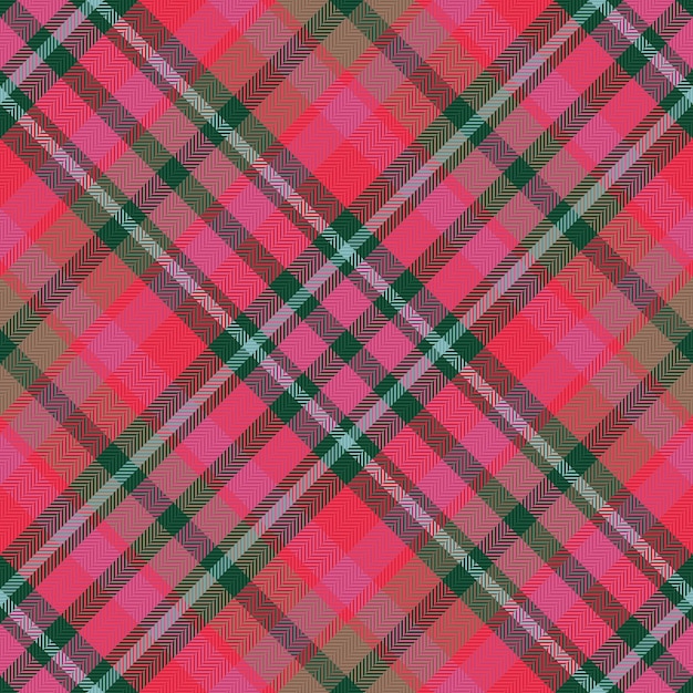 Vettore senza soluzione di continuità in tartan motivo plaid tessile tessuto controllare la trama di sfondo