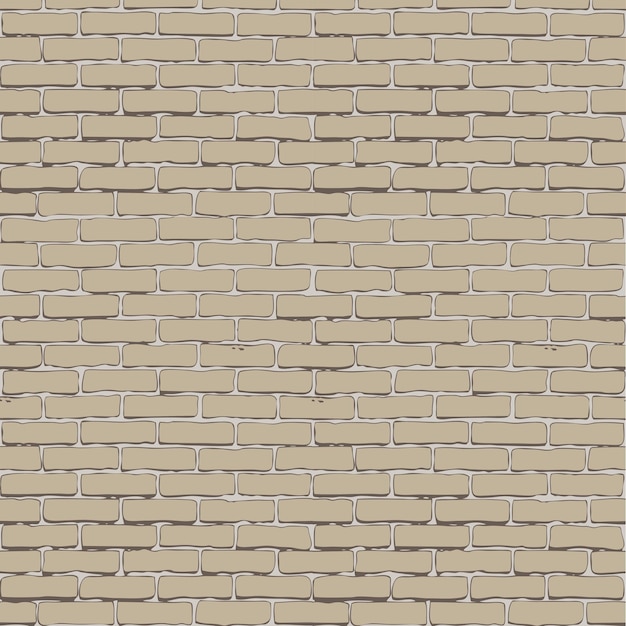 Vector seamless vector white brick wall