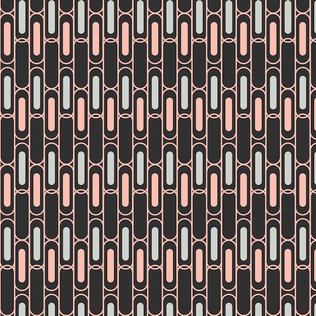 Seamless vertical geometric pattern vector