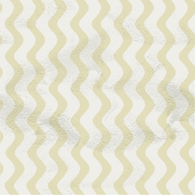 Vettore modello beige vintage senza cuciture di onde verticali lisce su carta grange