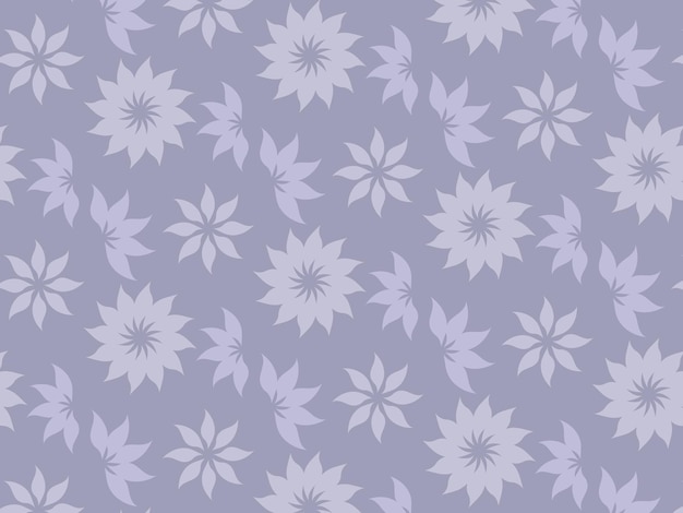 Vector seamless violet pattern with flower shapes