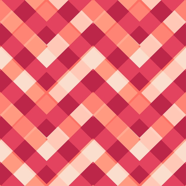 Seamless viva magenta color grid zigzag pattern design. vector illustration