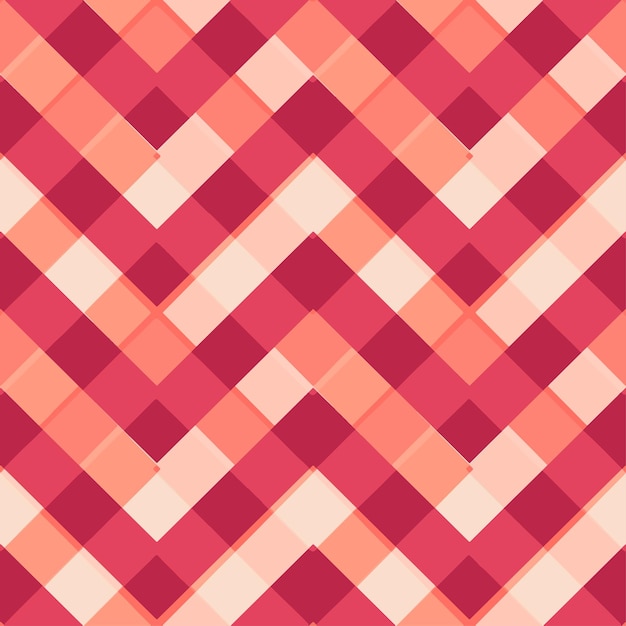 Design a zig-zag della griglia di colore magenta viva senza cuciture. illustrazione vettoriale