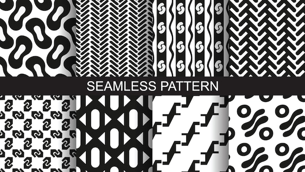 Seamless wallpaper patterns for design Vector illustration