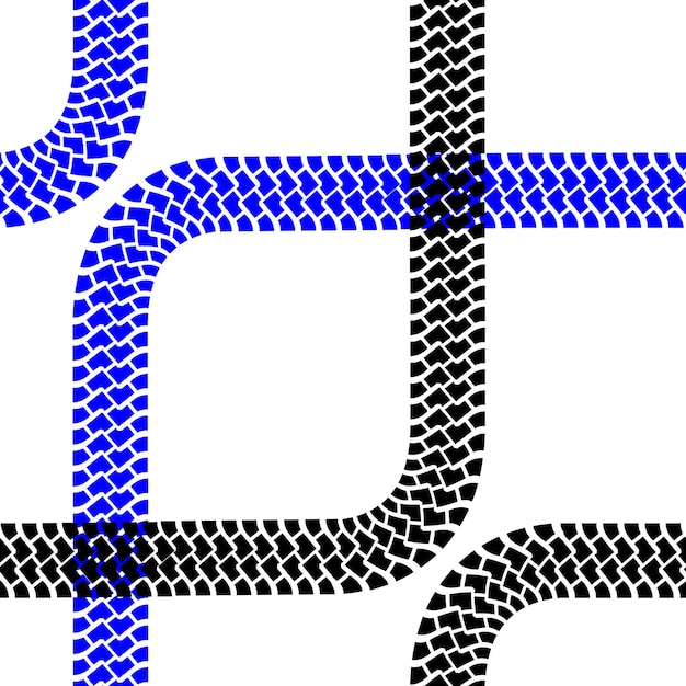 Бесшовные обои следы шин шаблон иллюстрации вектор фон