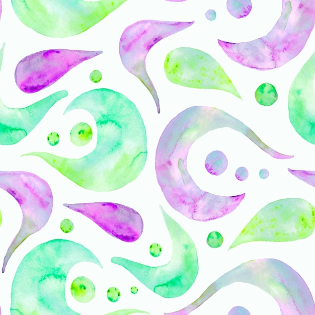 Seamless watercolor abstract pattern handdrawn illustration for fabric wrapping