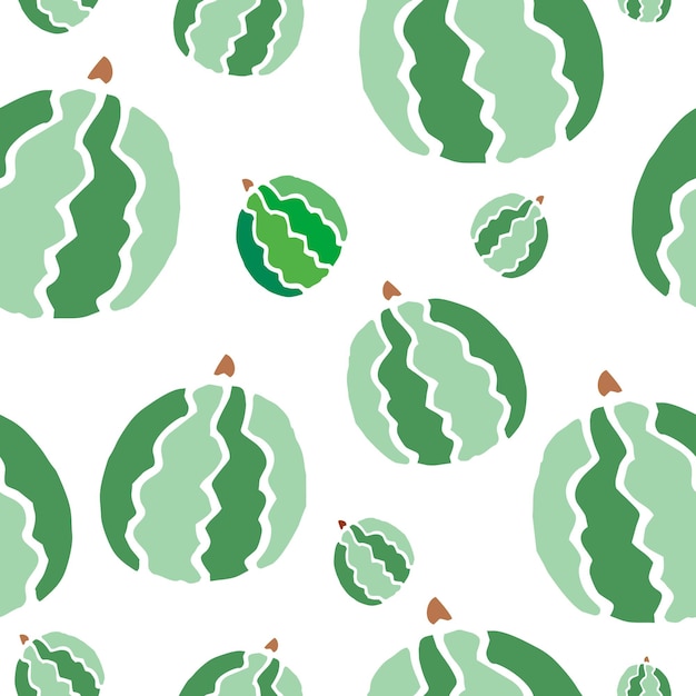 seamless watermelon pattern design