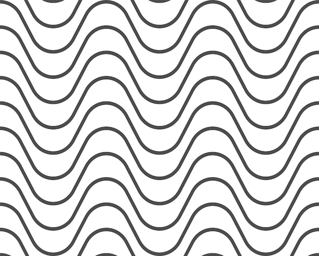 Seamless waves geometric pattern vector wallpaper