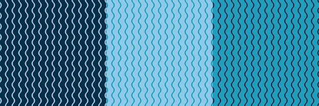 ベクトル 無縫の波のパターン 曲線ベクトル 異なる色 抽象的な背景 包装紙